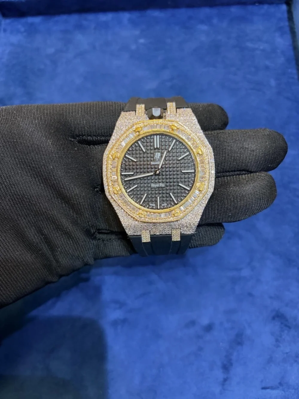 AP X SWATCH Royal Pop Iced out watches 💎